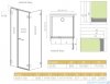 Radaway Arta Kds II kabina 120x80cm lewa szkło przejrzyste 386521-03-01R/386106-03-01/386110-03-01